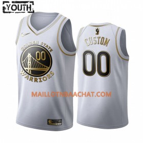 Maillot NBA Golden State Warriors Personnalisable Nike 2019-20 Blanc Golden Edition Swingman - Enfant